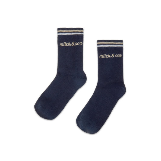 Navy Stuart Socks