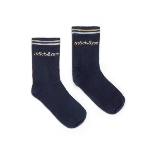 Navy Stuart Socks