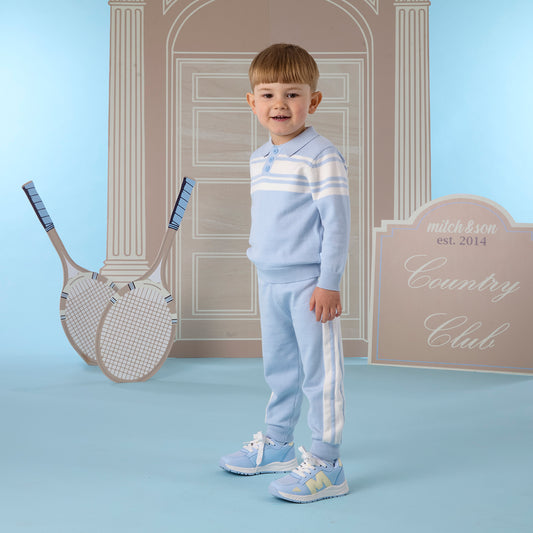 Blue Travis Knitwear Set