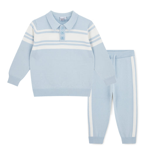 Blue Travis Knitwear Set
