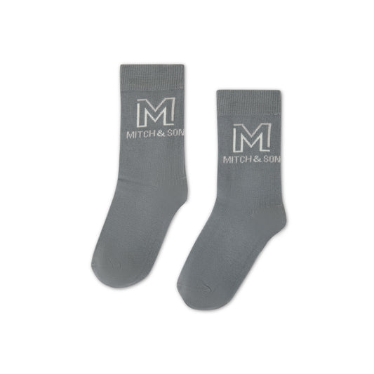 White & Grey 2 Pack Socks