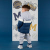 Navy Levi Puffer Jacket