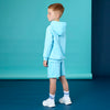 Turquoise Henry Sweatshirt Set