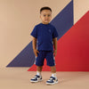 Navy Phoenix Shorts Set