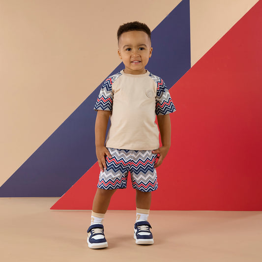 Beige Paxton Shorts Set