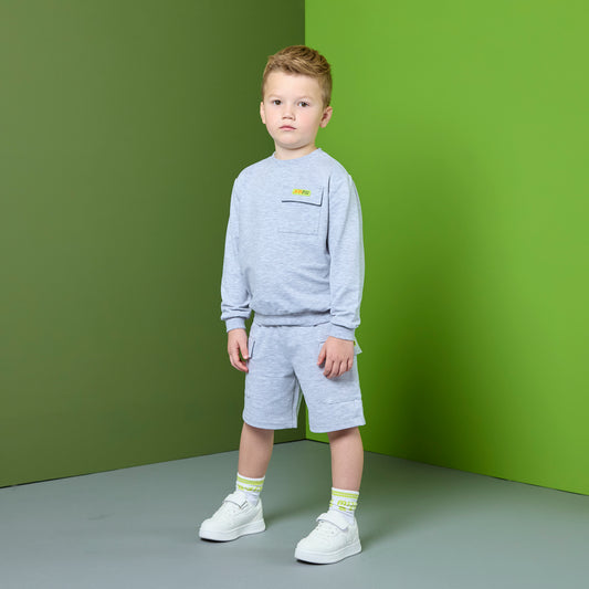 Grey Rex Shorts Set