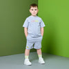 Grey Ray Shorts Set