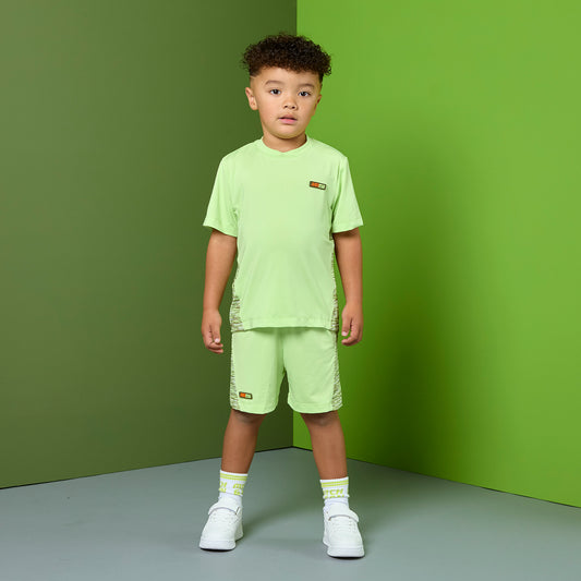 Lime Green Ron Sports Shorts