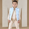 Blue & Beige Andy Reversable Gilet