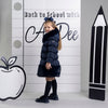 Navy Rhea Long Length Jacket