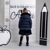 Navy Rhea Long Length Jacket