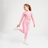 Pink Aspire Long Sleeve Crop Top