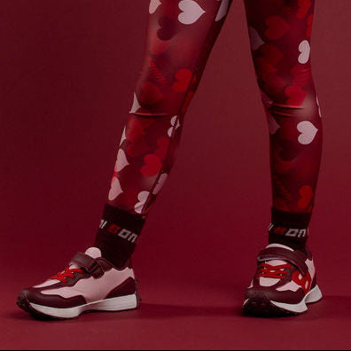 Burgundy Twirl Socks