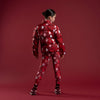 Burgundy Dazzle Puffer Jacket