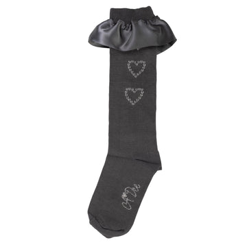 Grey Betty Knee High Sock