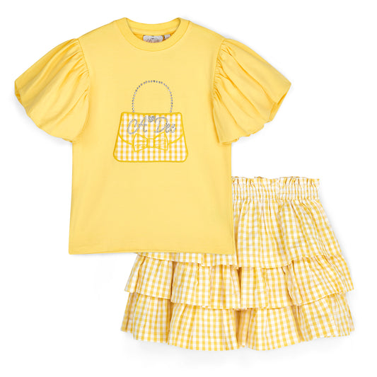 Lemon Dolores Skirt Set