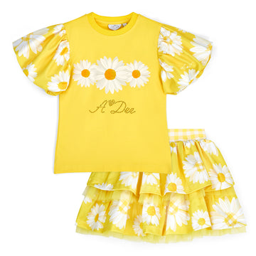 Yellow Dallas Skirt Set