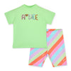 Green Ellie Cycling Shorts Set