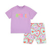 Lilac Ellie Cycling Shorts Set