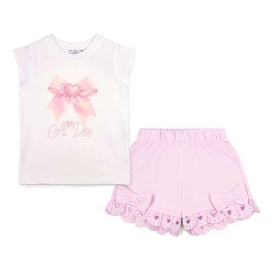 White Roxy Short Set