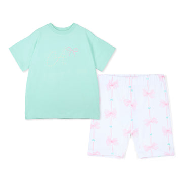 Mint Rebecca Cycling Short Set