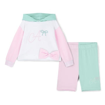 White Reese Cycling Short Set