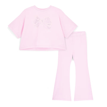 Pink Samantha Flare Set