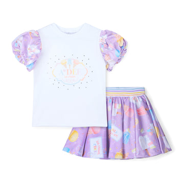 White Sally Skirt Set