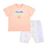 Peach Saz Cycling Short Set