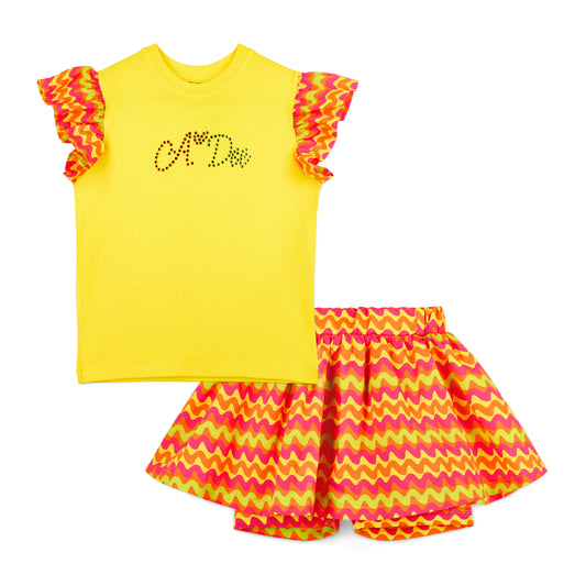 Yellow Tiffany Skort Set