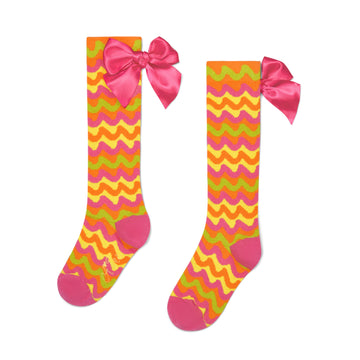 Pink Tianna Knee High Socks