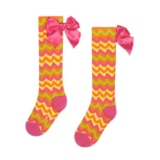 Pink Tianna Knee High Socks