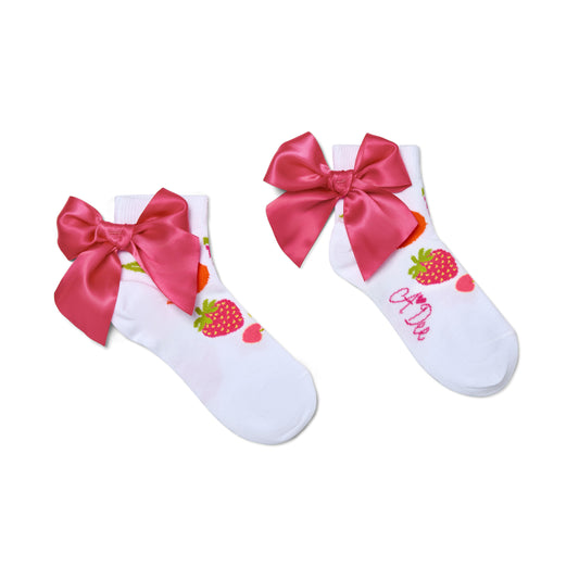 White Tiara Ankle Socks