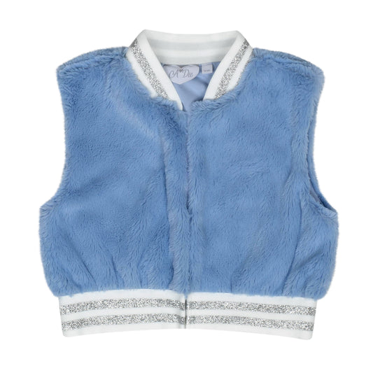 Blue Pheonix Faux Fur Gilet