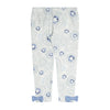 White & Blue Pamela Legging Set