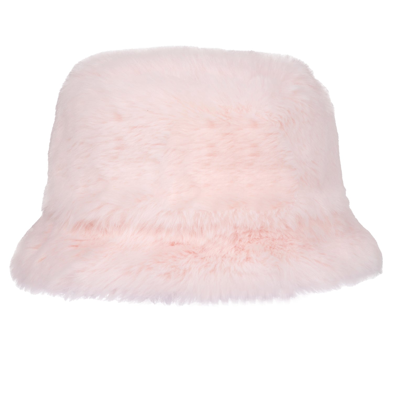 Angora rabbit fur and wool blend light pink cozy fuzzy high quality bucket hat