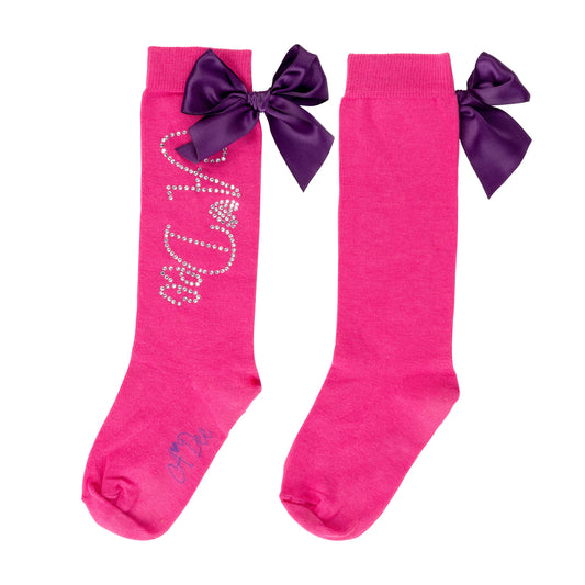 Pink Tate Knee High Socks