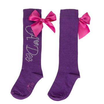 Purple Tate Knee High Socks