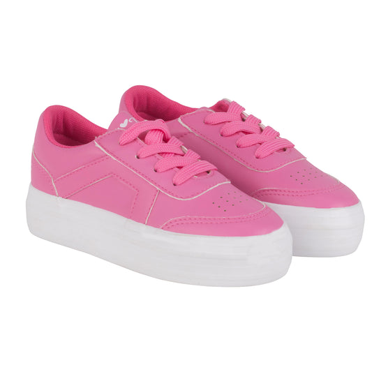 Pink Patty Platform Trainers