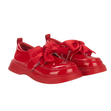 Red Mary Bow Shoes