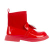 Red Mary Jane Sock Boot