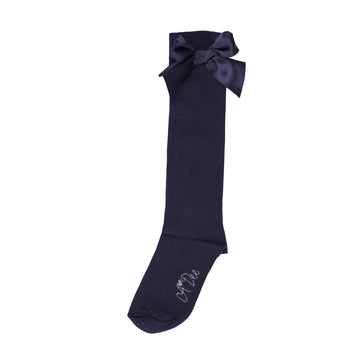 Navy Binky Knee High Sock