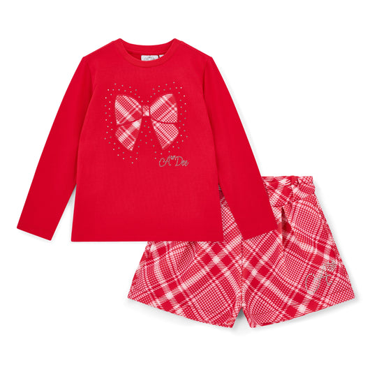 Red Lexi Shorts Set