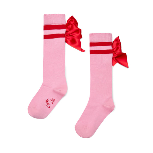 Pink Lucy Knee High Socks