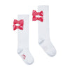 White Landon Knee High Socks