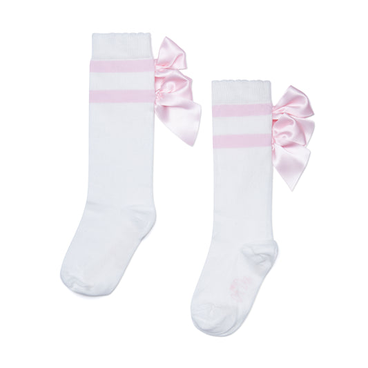 White Maeve Knee High Socks