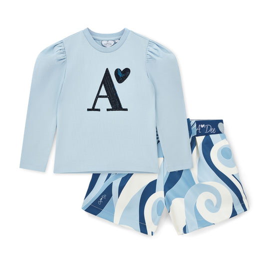 Blue Nova Short Set