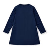 Navy Lotus Dress