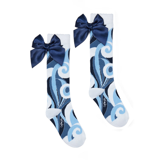 Blue Nieve Knee High Socks