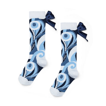 Blue Nieve Knee High Socks